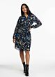 Tramontana Dress Abstract Florals Print Blacks