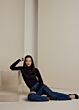 Summum Woman Turtle Neck Basic Knit Black