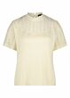 Tramontana Top S/S Lace Detail Cream 