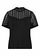 Tramontana TopS/S Lace Detail Black