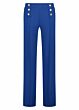 Tramontana Pants Wide Leg Sailor Details Blue 