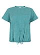 Tramontana Crinkeld Short Sleeve Top Aqua Blue 