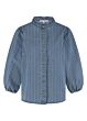 Tramontana Pinstripe Denim Blouse Blue 