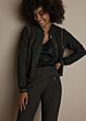 Summum Woman Flared Pants Mini Pattern Jacquard