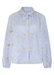 Tramontana Flower Embroidery Blouse Breezy Blue