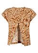 Tramontana Top Flowy Shells Print Browns