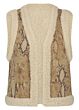 Tramontana Gilet Snake Bonded Suedine 