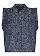 Tramontana Leopard Demin Gilet Blue Denim