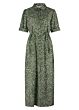 Tramontana Maxi Shirt Dress Zebra Swirl PrintGreen