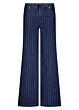 Tramontana Pinstripe Denim Trousers Dark Blue