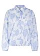 Tramontana Striped Blouse Flower Pattern 