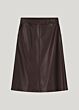 Summum Woman Skirt Vegan Leather Coffee