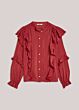 Summum Woman Blouse Ruffles Rood