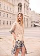 Summum Woman Dress Border Print Multicolor 