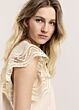 Summum Woman Butterfly  Sleeve Top With Lace 