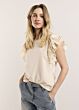 Summum Woman Butterfly  Sleeve Top With Lace 