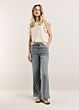 Summum Woman Butterfly  Sleeve Top With Lace 