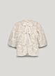 Summum Woman Blouse Jasje  Laser Cut Dots Sesame 
