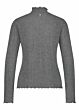 Tramontana Top Fancy Mock Neck Grey Melange 