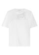 Tramontana T-shirt Flower Detail Offwhite 