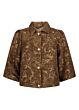Tramontana Velvet Jacquard Jacket Cinnamon