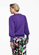 Tramontana Sweater Knitted Collar Purple