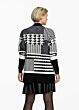 Tramontana Cardigan Geometric Jacquard 