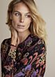 Summum Woman Jersey Top Flower Jacquard