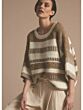Summum Woman Boxy Sweater Muti Yarn Mix Knit