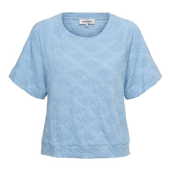 Woman And Co Vinny Top Chambray Blue 