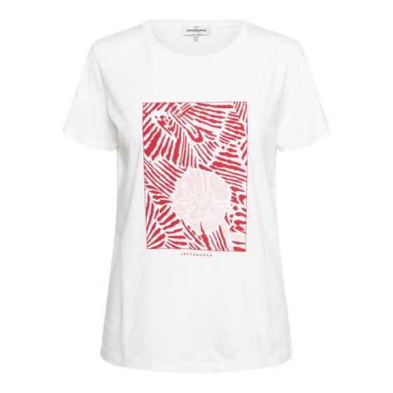 Woman &Co Soll T-shirt White/Soft Pink