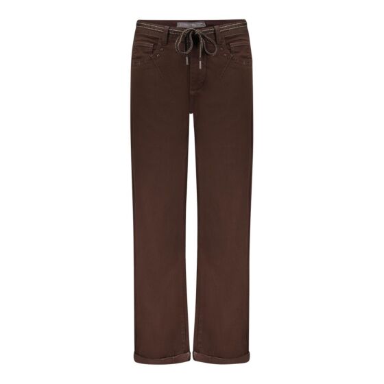 Geisha Jeans Balloon Linen Mix Brown