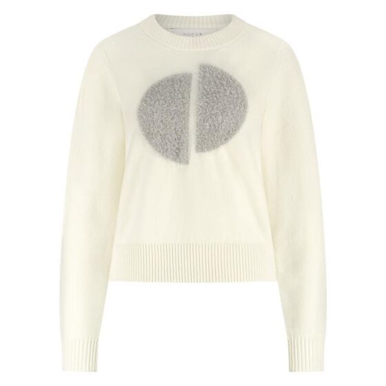 Nukus Intarsia Pullover Offwhite