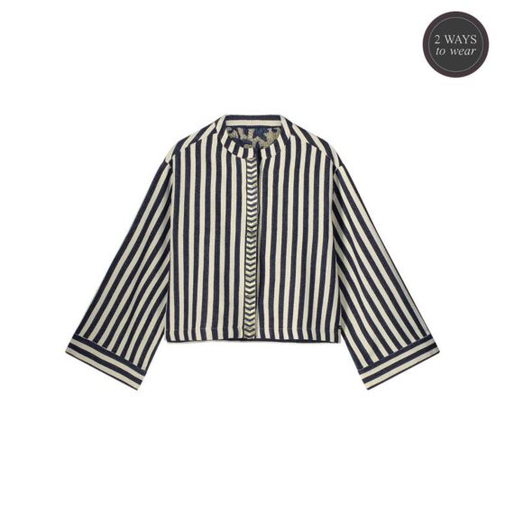 Summum Woman Striped Kimonojasje Reversible 