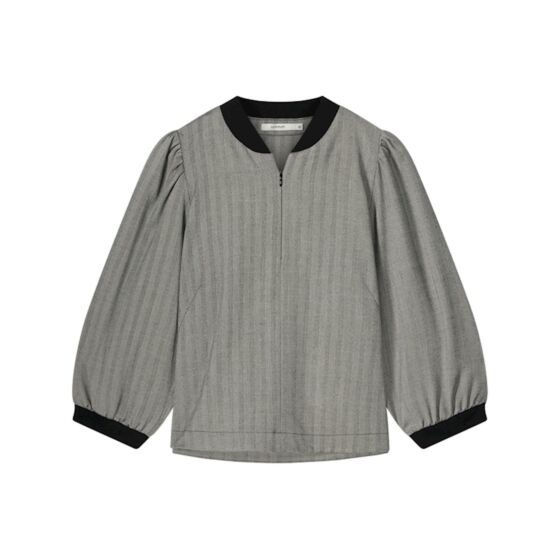 Summum Woman Top Herringbone Black