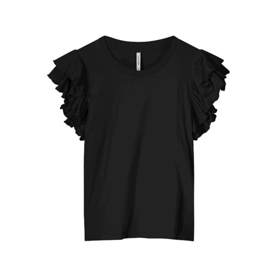 Summum Top Cotton Single Jersey Garment Dyed Black