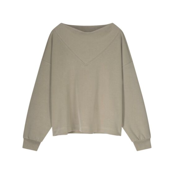 Summum Woman Sweatshirt Washed Modal Scuba
