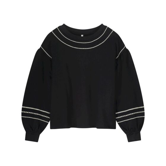Summum Woman Embriodered Sweater Black 