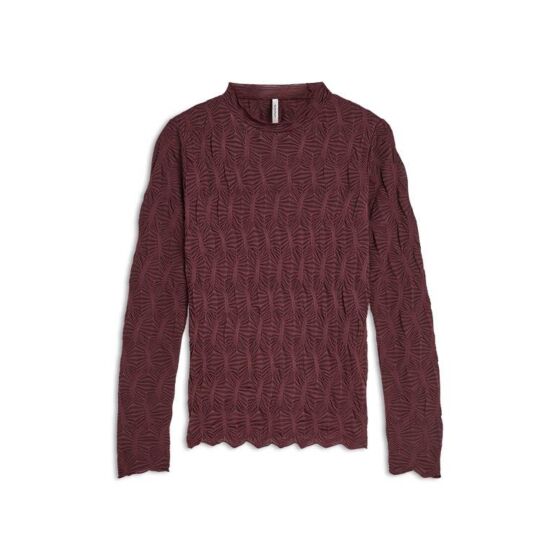 Summum Top Spiderweb Mesh Merlot 