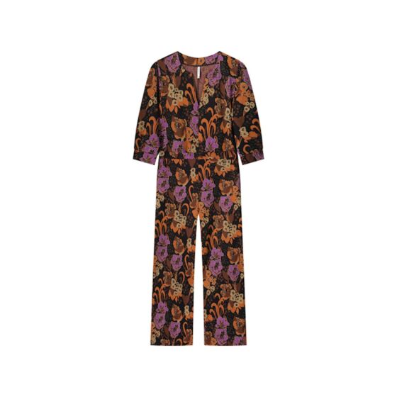 Summum Woman Jumpsuit Flower Jacquard 