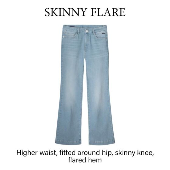 Summum Woman Juliet Skinny Flare Stretch Wave