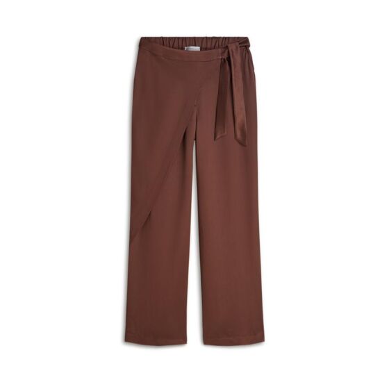 Summum Woman Trousers Heavy Silky Touch Coffee 