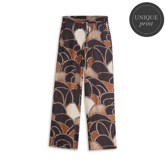 Summum Woman Trousers All Over Twill Satin Multi