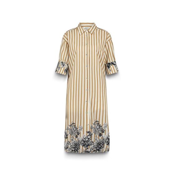 Summum Woman Dress Border Print Multicolor 