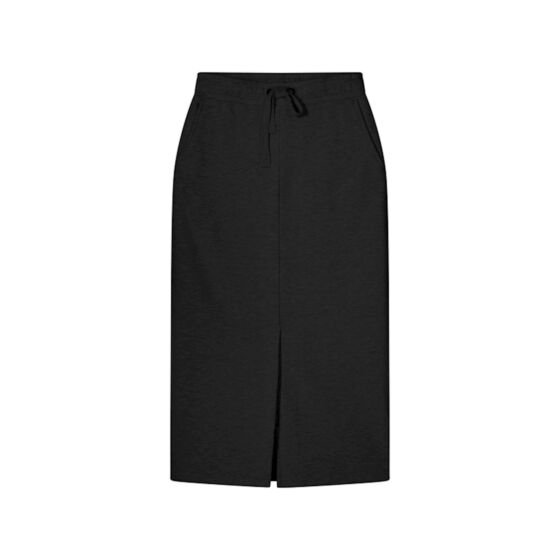 Summum Woman Sweat Skirt Brushed Back Black