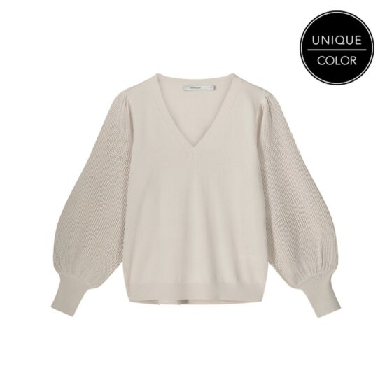 Summum Woman V-Neck Sweater Knit Ivory