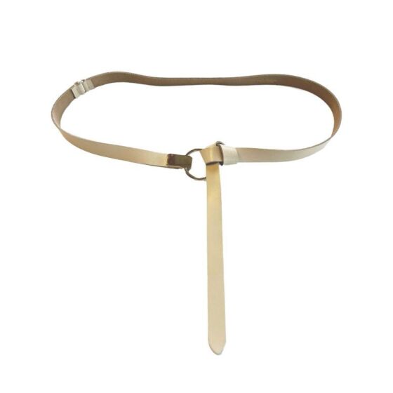 Summum Woman Knotted Belt Logo Ivory 