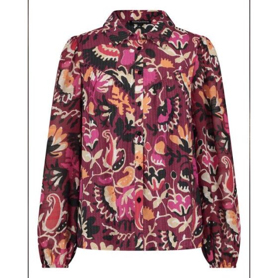 Tramontana Blouse Bold Flowers Print Pinks