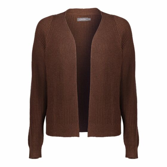 Geisha Cardigan Basic Dark Brown