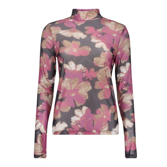 Geisha Top Mesh Black/Sand/Pink